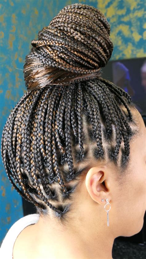 knotless braids pin up hairstyles